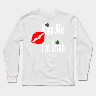 Kiss Me I'm Irish Long Sleeve T-Shirt